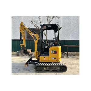 Excavadora de cadenas CAT303 usada de 3 toneladas con certificación CE, miniexcavadora con motor Cummins y bomba de engranajes, buen rendimiento. - Product Image 2