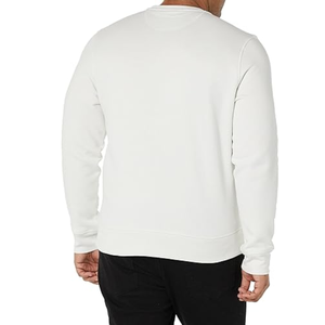 Sweat-shirt ample à col rond de couleur unie et à manches longues pour hommes pulls en tissu imprimé d'usine personnalisés pour le commerce extérieur - Product Image 1