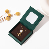 Boîte de rangement pour bijoux LionwrapacK avec couvercle rabattable et miroir, emballage en carton premium, design personnalisé