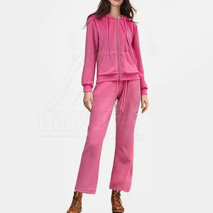 Chándal clásico atlético de diseño sólido acampanado para mujer con vibraciones femeninas modernas para la temporada de invierno - Product Image 3