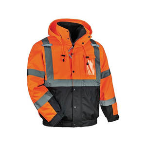 Veste de sécurité réfléchissante haute visibilité de construction extérieure à prix bon marché veste de sécurité de haute qualité avec fermeture éclair style poches cargo - Product Image 1
