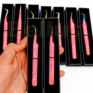 แหนบต่อขนตาทำจากสเตนเลส90องศา45หัวแหลมอุปกรณ์สำหรับขนตาปลอม - Product Image 5