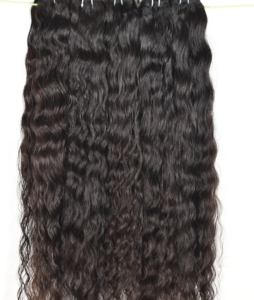 Extensions de cheveux humains vierges indiens 100% Remy, aspect naturel, non traités, cuticules alignées, boucles crépues, en gros, par Export - Product Image 2