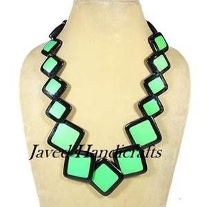 Collar de resina, collar de joyería de moda, aspecto clásico para mujer, ropa de fiesta de boda, collar de resina, venta personalizada - Product Image 6