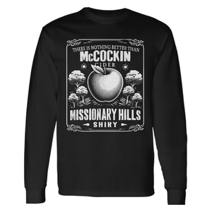 T-shirt à manches longues avec motif Mccockin Cider, humoristique et décalqué pour adultes, produit promotionnel - Product Image 2