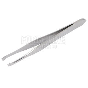 Pinzas para Cejas de Acero Inoxidable con Punta Inclinada, Venta al por Mayor, Herramienta de Belleza OEM, Pinzas para Cejas Profesionales de Precisión - Product Image 3