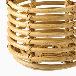 Maceta colgante de ratán tejida a mano-Soporte de planta bohemio para balcón, cesta de plantas hecha a mano para decoración para interiores y exteriores - Product Image 6