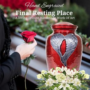 ของชำร่วยรูปปีกนางฟ้าสีแดงขนาดใหญ่ของที่ระลึกงานสร้างอนุสรณ์ที่สวยงามจัดแสดงที่บ้านสำหรับผู้ใหญ่ของที่ระลึกงานหัตถกรรมโลหะสำหรับ - Product Image 5