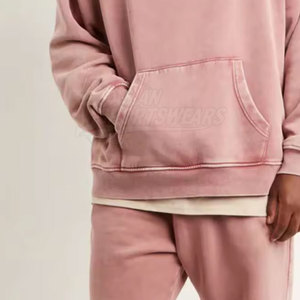 Nueva Llegada, Venta Especial, Sudaderas con Efecto Ácido para Hombre, Sudaderas con Efecto Ácido de Diseño Personalizado al por Mayor para Hombre - Product Image 4