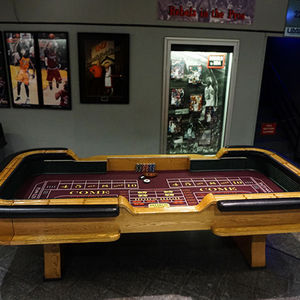 High Quality Customisable Logo High-End Mahjong Gambling <b>Table</b> Heavy <b>Craps</b> <b>Table</b> with <b>Felt</b> Design Pattern Colours for Casino Use - Product Image 2