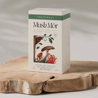 Emballage alimentaire personnalisable en mycélium, écologique, durable, naturel, à base de champignons, style dossier, jetable, respectueux de l'environnement, personnalisable pour votre marque