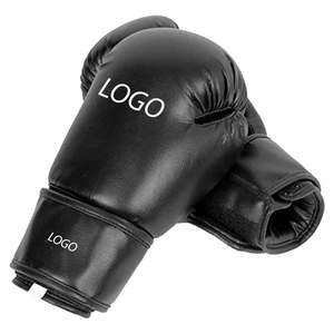Gants de boxe professionnels de couleur noire à bas prix - Product Image 1