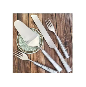 Ensemble à fromage en acier incrusté d'os de qualité supérieure, dernière collection, 3 pièces, meilleurs cadeaux de mariage, passe au lave-vaisselle - Product Image 3