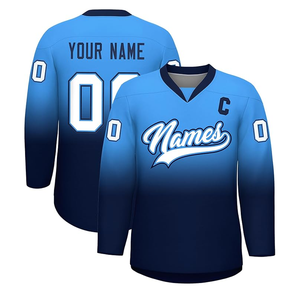 Uniformes de Hockey, nuevo diseño, alta calidad, transpirable, nombre del equipo, 100% poliéster, camisetas de Hockey personalizadas - Product Image 1