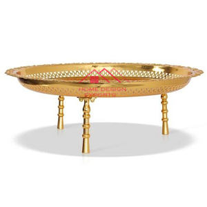 Plateau de service à gâteaux Décoration de table de mariage Support à gâteaux de luxe Décoratif de finition dorée très vendu - Product Image 3