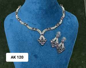 Luxueux laiton américain diamant collier boucles d'oreilles ensemble à la mode fleur conception mariages anniversaires occasions spéciales - Product Image 2