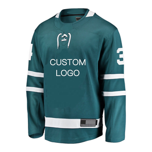 Camisetas de Hockey sobre Hielo para Todos los Equipos Estadounidenses, Nombre Personalizado y Diseño de Logotipo con Número, Diseño Gratuito, 100% Poliéster, Servicio OEM - Product Image 1