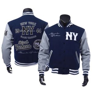 TF personalizado fabricante de alta calidad bordado Letterman Varsity chaquetas mangas de cuero para los hombres al por mayor proveedor - Product Image 1