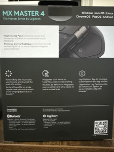 For New MX Master 4 for Business, <b>Wireless</b> Mouse with Quiet Clicks 8K DPI MagSpeed Scrolling,Logi Bolt <b>Receiver</b> - Product Image 4