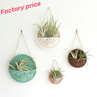 Porte-plante en macramé, Crochet mural style Boho, accessoire de décoration pour chambre d'enfant, support mural suspendu