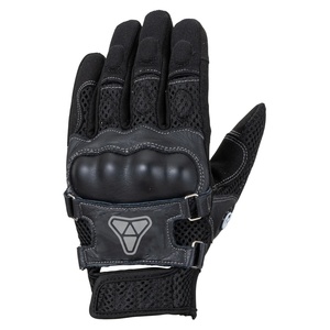 Guantes de Carreras de Cuero Premium con Patrón de Castillo, de Alto Rendimiento, Cierre de Gancho y Bucle en el Puño Corto, Transpirables, de Dedo Completo - Product Image 2