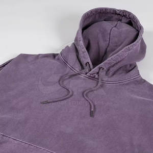 Sudadera con Capucha para Hombre, Lavado Ácido, Mezcla de Algodón Resistente, Corte Holgado y Relajado, Ideal para Venta en Línea - Product Image 3
