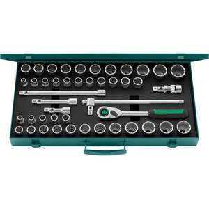 Juego de Llaves de Tubo Stahlwille de 1/2'', Juego de Herramientas de 45 Piezas - Product Image 1