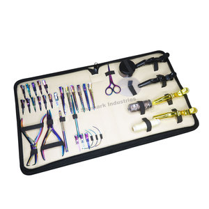 Kit d'extension de cheveux Micro Link de haute qualité avec petits et grands clips de pot de perles en métal pour le travail en salon de qualité exceptionnelle - Product Image 1