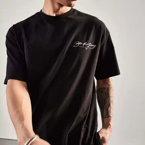 Camiseta Personalizada 2025, 100% Algodón, Cuello Redondo, Estilo Ringer, Alta Calidad, Gruesa, Lisa, Impresión Serigráfica, Camisetas para Hombre - Product Image 4