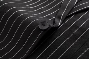 Abrigo formal para hombre con cierre de botón y textura suave para negocios sofisticados abrigos de vestir para hombre - Product Image 4