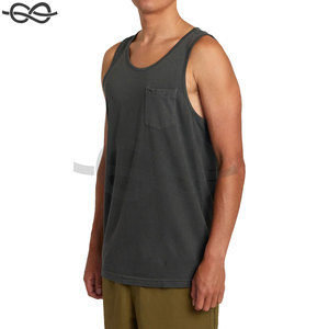 T-shirt sans manches débardeur poche avant ample Sport Logo personnalisé blanc Gym Sports été pour hommes formel - Product Image 2