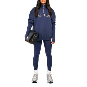 Sweat-shirt oversize pour femme de haute qualité, à dos torsadé, manches longues, dos décolleté, pull pour femme - Product Image 1