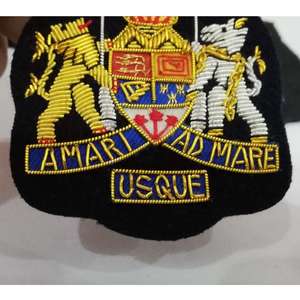 Badge de blazer tactique canadien de luxe personnalisé OEM avec logo, à coudre, en tissu tissé fait main, décoration en dentelle, prix d'usine, vente en gros - Product Image 5