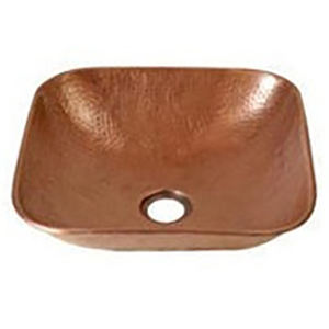 Fregadero de cobre Rectangular de alta calidad, instalación de mostrador de un orificio hecha a mano para hoteles de gama alta, cuenco cuadrado de uso residencial - Product Image 6