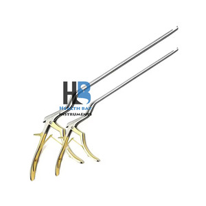Baïonnette Kerrison Rongeurs poinçon manuel allemand acier inoxydable 45 degrés avant 5mm dévié base bouclée ensemble d'instruments - Product Image 5