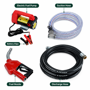 Kit de Bomba Eléctrica de Transferencia de Diésel 24V DC LT-37, Extractor de Aceite Autocebante con Manguera y Boquilla - Product Image 4
