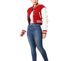 Veste universitaire courte confortable pour femmes, prix abordable, matière de qualité supérieure, vestes d'hiver pour femmes, fitness régulier - Product Image 1