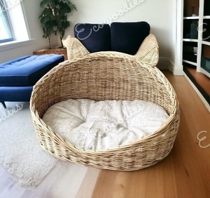 Lovely Fashionable <b>Pet</b> Bed Environmental Protection Lovely Home Small-Breed Dog <b>Pet</b> Nest Furniture Hand Woven Cute Cat Bed - Product Image 2