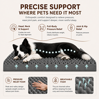Sofá cama ortopédico moderno de lujo para perros, espuma viscoelástica de felpa con funda lavable extraíble para perros pequeños y gatos