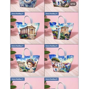 Printed Bohemian Women's Canvas <b>Handbag</b> for Shopping - Product Image 4