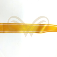 Haute Qualité Jaune Ruban De Soie Fabricant Moire Médaille Filigrane Prix Ruban Casual-Style Décoratif Devoir Uniforme Classique