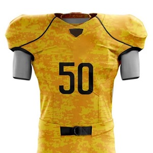 Ensembles d'uniformes de football américain d'été à manches courtes de haute qualité, design respirant, 100 % polyester, personnalisable, prix bas - Product Image 3