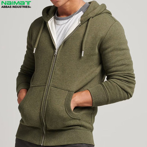 Sudadera con Capucha y Cierre de Cremallera de Dos Tonos en Contraste para Hombre, Sudadera de Forro Polar con Bloques de Color, Uniforme de Entrenamiento de Invierno, Prenda 100% Algodón - Product Image 4