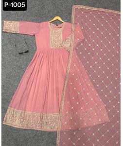 Pakistanaise Salwar Kameez vente en gros magnifique robe prête à l'emploi fantaisie Designer ethnique décontracté indien robe avec motif floral travail - Product Image 1