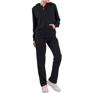 Nuevo Conjunto Deportivo de Invierno para Mujer, Más Vendido de Fábrica, con Capucha, Estampado Sólido, Pantalones de Jogging, Corte Regular, Precio Bajo - Product Image 6