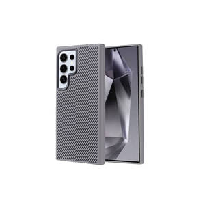 Étui de chargement magnétique en fibre de carbone pour MagSafe pour Samsung Galaxy S24 Ultra – Coque de protection pour téléphone portable - Product Image 1