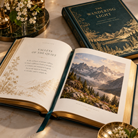 Service d'impression de livres de luxe personnalisés à couverture rigide – Usine d'impression professionnelle de livres – Faible MOQ – Livres à couverture rigide avec dorure à chaud et gaufrage