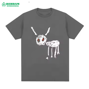 T-shirt en coton 100% de haute qualité pour hommes, imprimé sur mesure, écologique, coupe ample, style décontracté, tricoté - Product Image 6