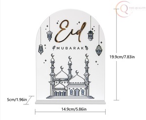 Calendrier de table en métal islamique de luxe pour la décoration de bureau |   Durable et imperméable, élégant et spirituel - Product Image 6