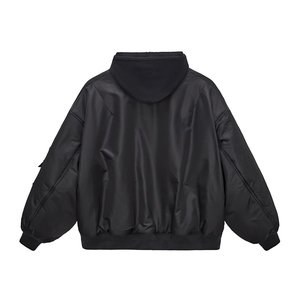 Ropa de calle personalizada, chaqueta extragrande bordada con letras, chaqueta de béisbol con letras personalizadas de talla grande, chaqueta bomber para hombre - Product Image 2